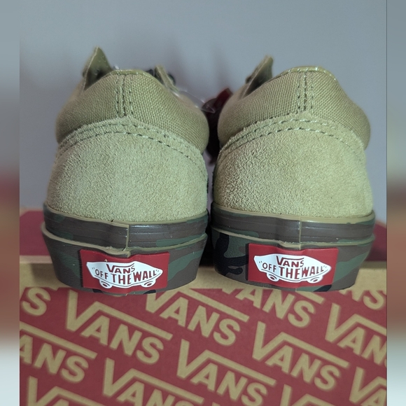 Vans Old Skool Camo Sidewalk Cornstalk Party Sneakers - Picture 5 of 11